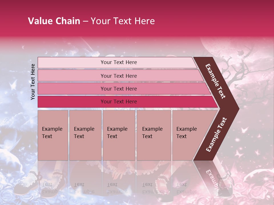 Two Anime Girls Sitting On A Tree In Front Of A Full Moon PowerPoint Template