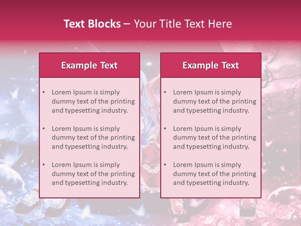 Two Anime Girls Sitting On A Tree In Front Of A Full Moon PowerPoint Template