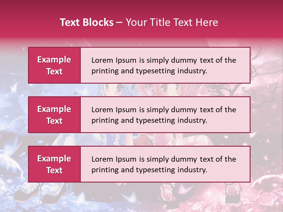 Two Anime Girls Sitting On A Tree In Front Of A Full Moon PowerPoint Template