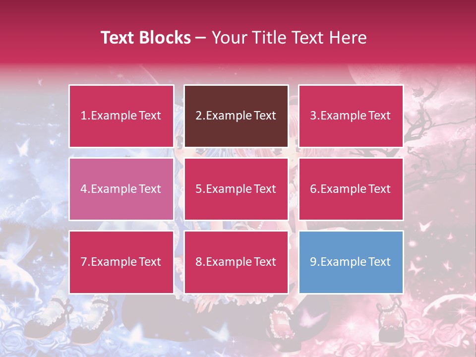 Two Anime Girls Sitting On A Tree In Front Of A Full Moon PowerPoint Template