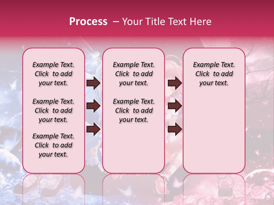 Two Anime Girls Sitting On A Tree In Front Of A Full Moon PowerPoint Template