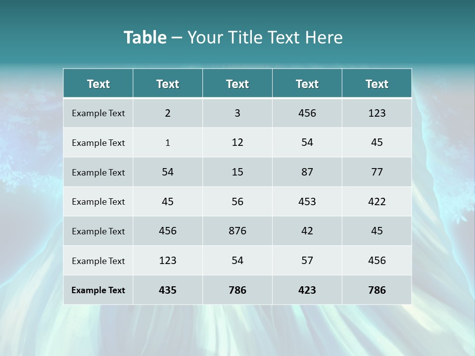 A Woman In A Blue Dress Standing In Front Of A Waterfall PowerPoint Template