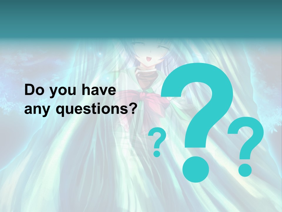 A Woman In A Blue Dress Standing In Front Of A Waterfall PowerPoint Template