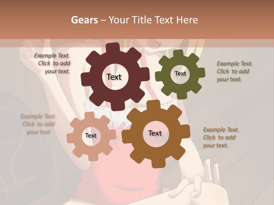 A Woman In A Red Top Is Sitting On A Bench PowerPoint Template