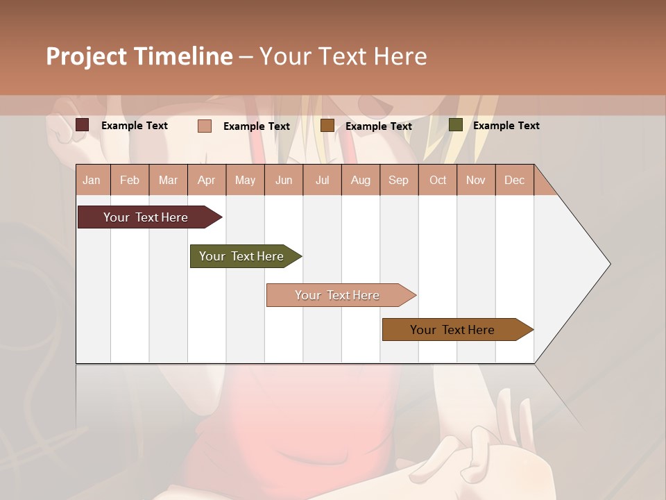 A Woman In A Red Top Is Sitting On A Bench PowerPoint Template