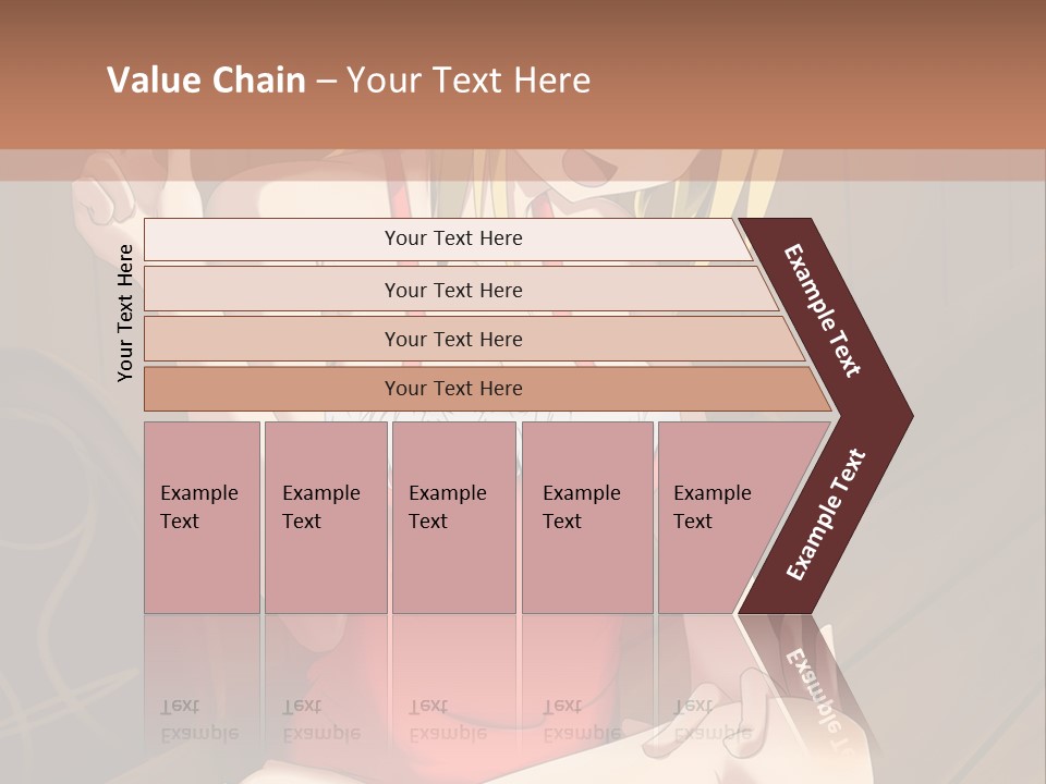 A Woman In A Red Top Is Sitting On A Bench PowerPoint Template