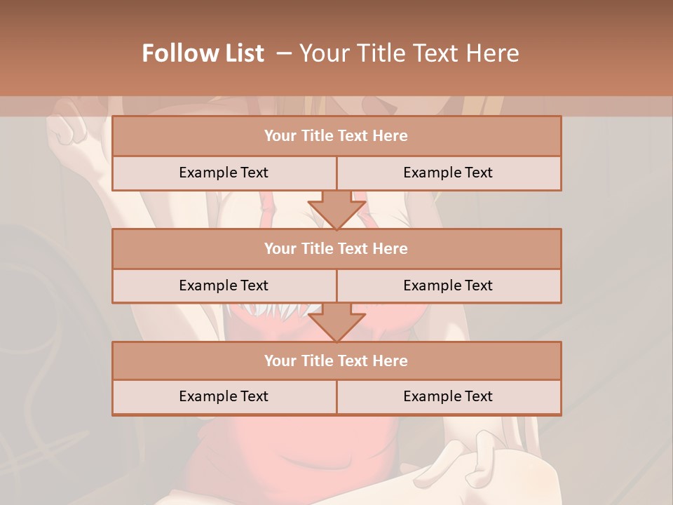 A Woman In A Red Top Is Sitting On A Bench PowerPoint Template