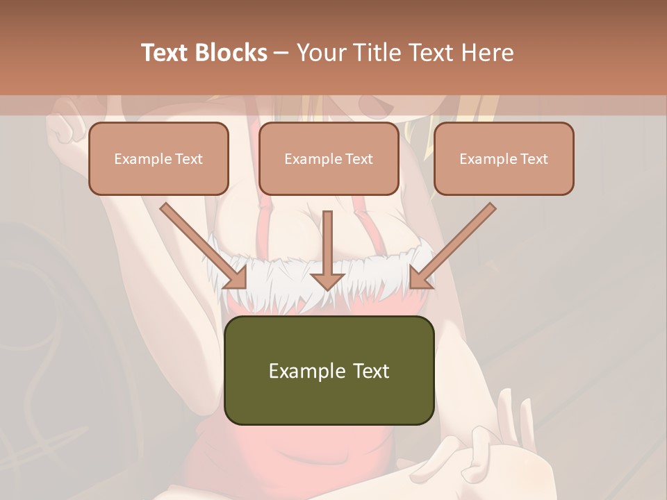 A Woman In A Red Top Is Sitting On A Bench PowerPoint Template