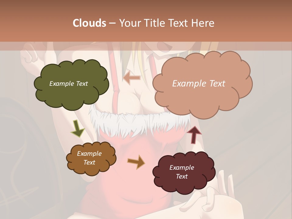 A Woman In A Red Top Is Sitting On A Bench PowerPoint Template