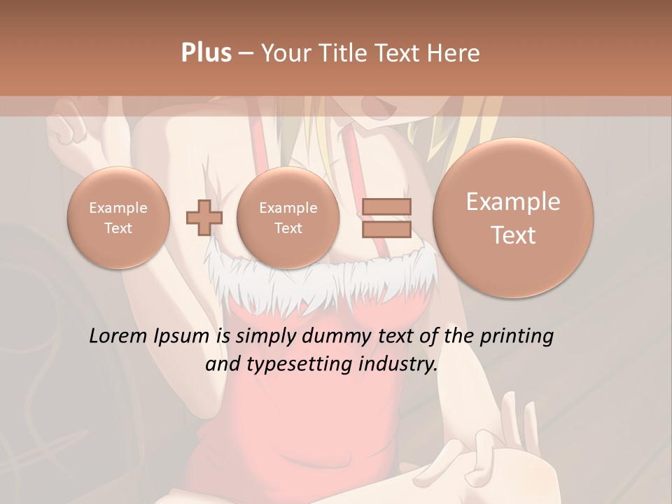 A Woman In A Red Top Is Sitting On A Bench PowerPoint Template