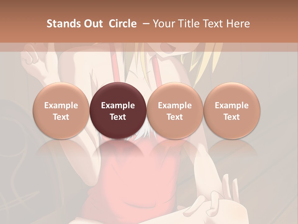 A Woman In A Red Top Is Sitting On A Bench PowerPoint Template