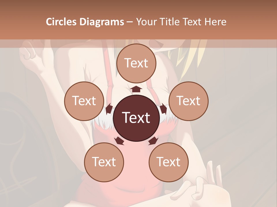 A Woman In A Red Top Is Sitting On A Bench PowerPoint Template