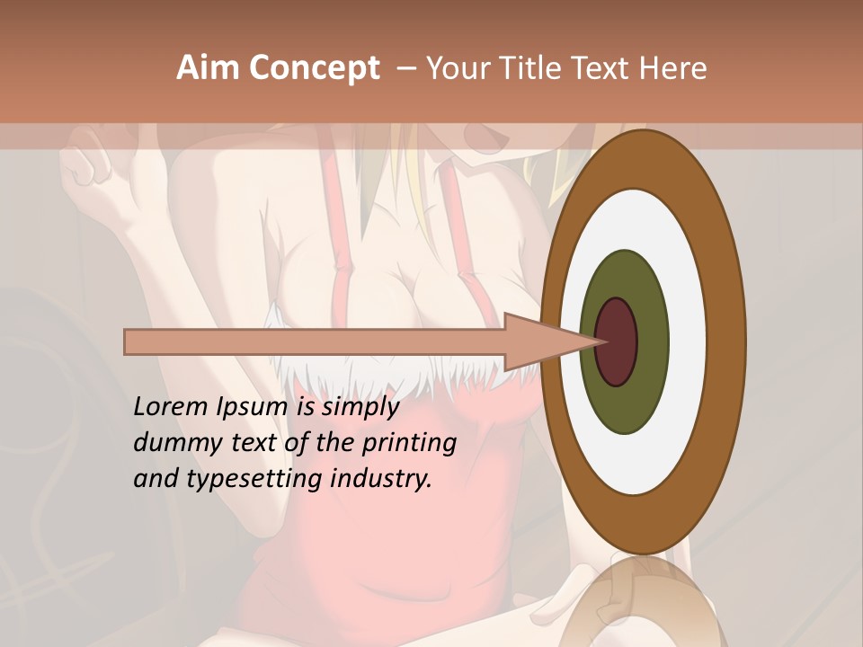 A Woman In A Red Top Is Sitting On A Bench PowerPoint Template