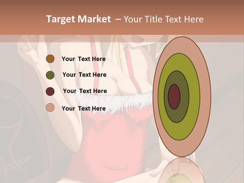 A Woman In A Red Top Is Sitting On A Bench PowerPoint Template