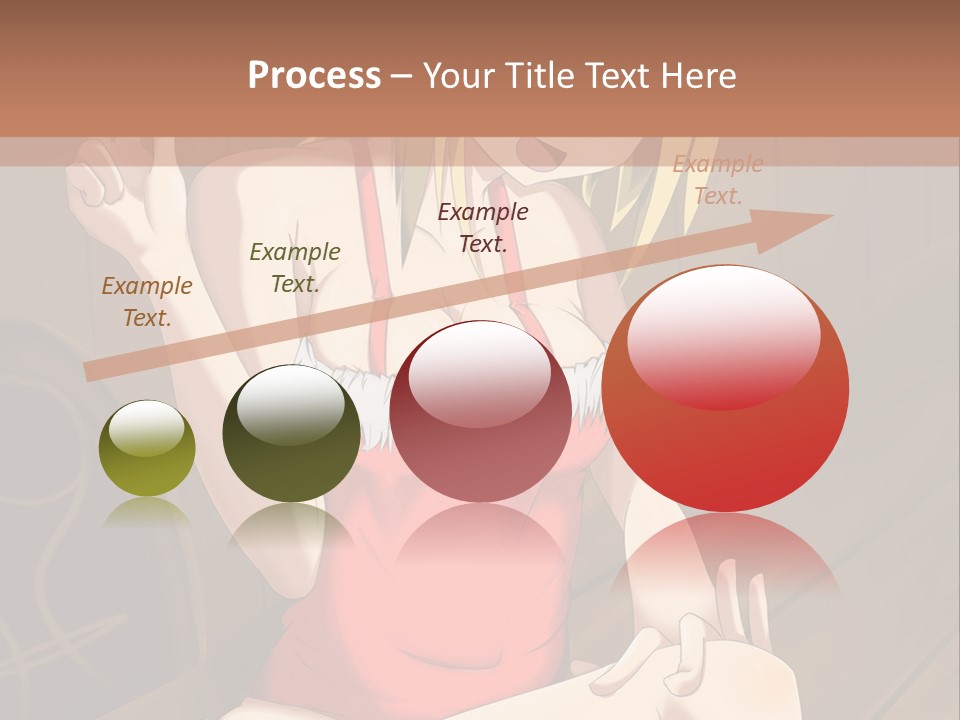 A Woman In A Red Top Is Sitting On A Bench PowerPoint Template