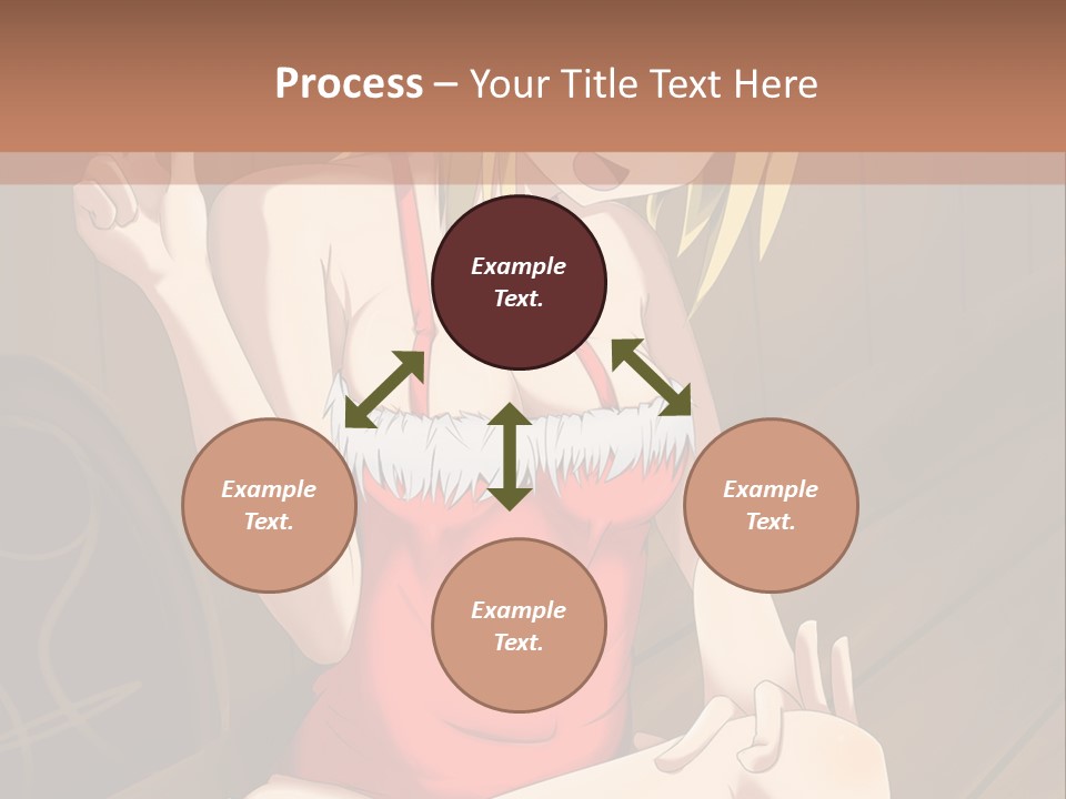 A Woman In A Red Top Is Sitting On A Bench PowerPoint Template