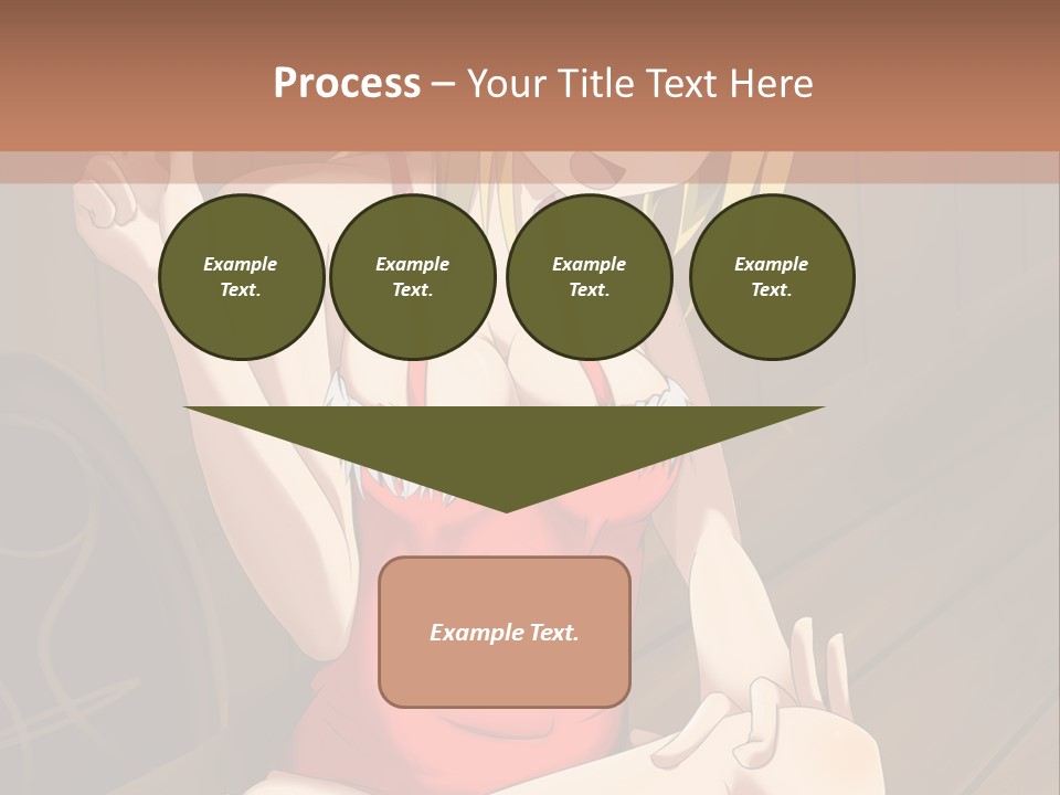 A Woman In A Red Top Is Sitting On A Bench PowerPoint Template