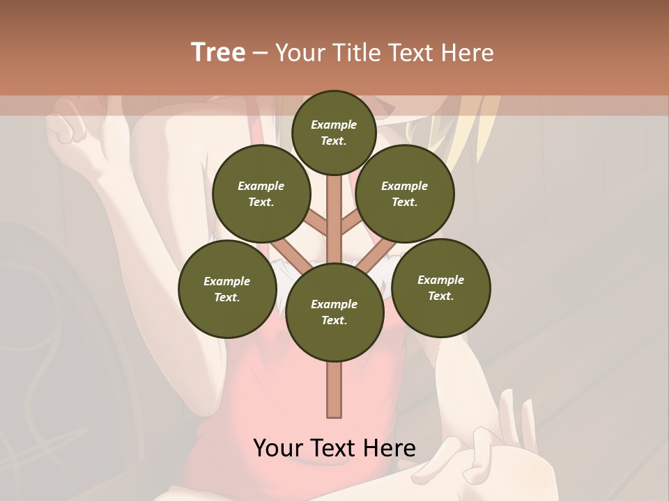 A Woman In A Red Top Is Sitting On A Bench PowerPoint Template