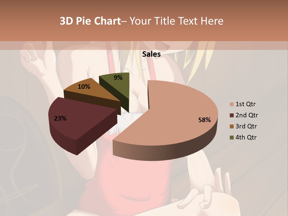 A Woman In A Red Top Is Sitting On A Bench PowerPoint Template