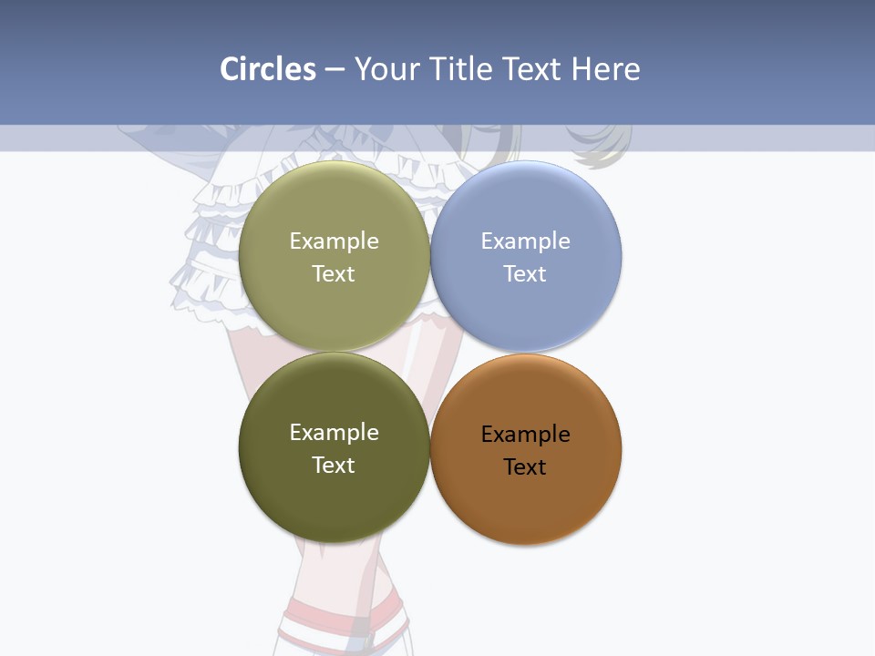 A Girl In A Short Skirt And Boots Is Standing Next To A Wall PowerPoint Template