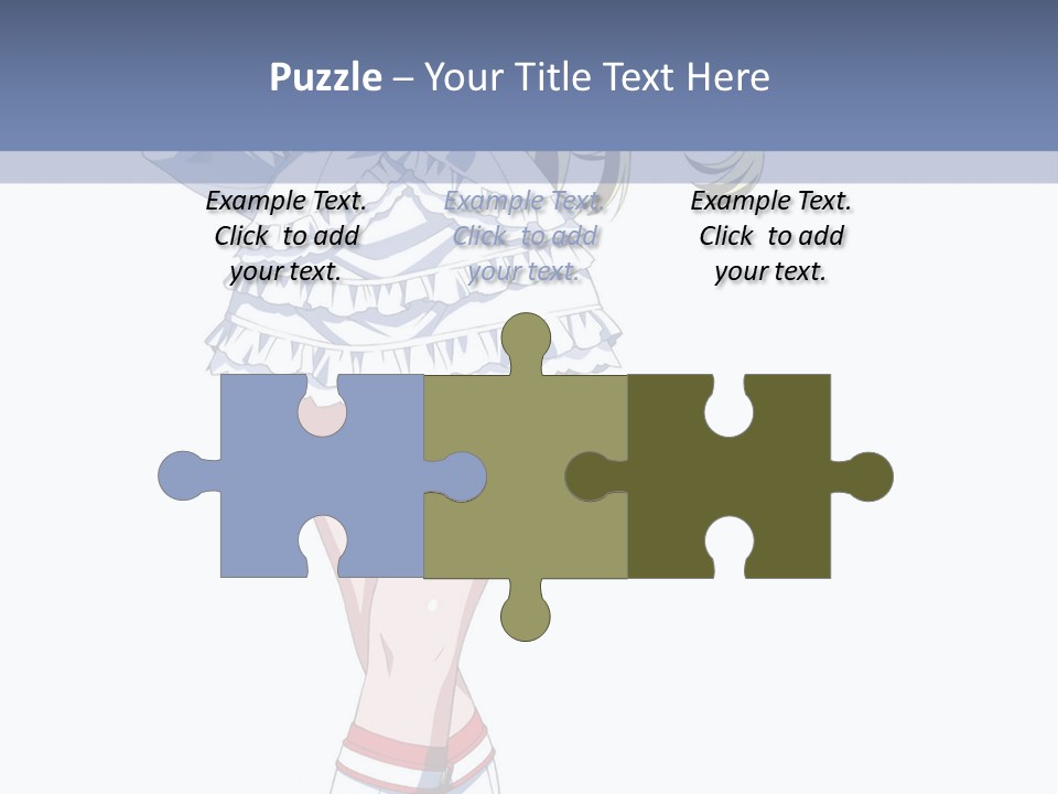 A Girl In A Short Skirt And Boots Is Standing Next To A Wall PowerPoint Template