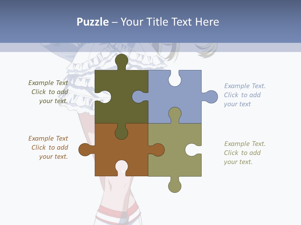 A Girl In A Short Skirt And Boots Is Standing Next To A Wall PowerPoint Template