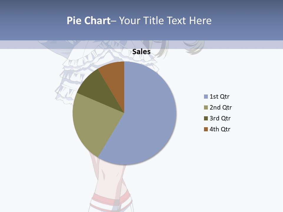 A Girl In A Short Skirt And Boots Is Standing Next To A Wall PowerPoint Template