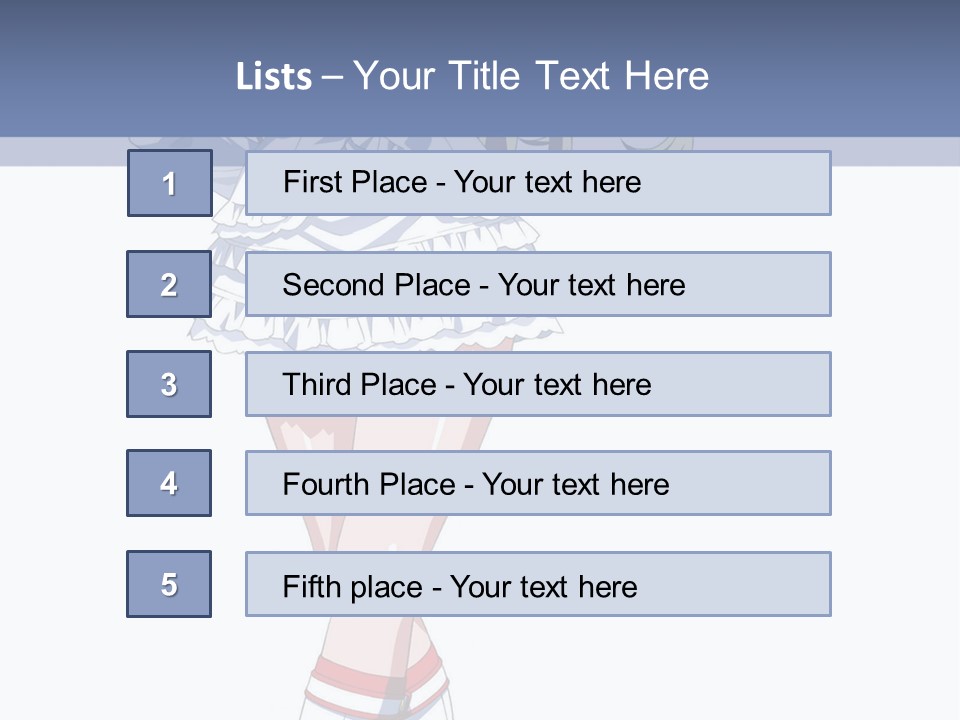 A Girl In A Short Skirt And Boots Is Standing Next To A Wall PowerPoint Template