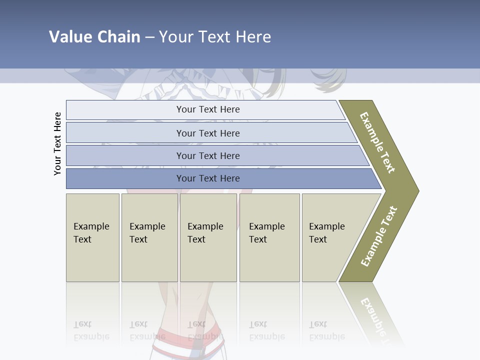 A Girl In A Short Skirt And Boots Is Standing Next To A Wall PowerPoint Template