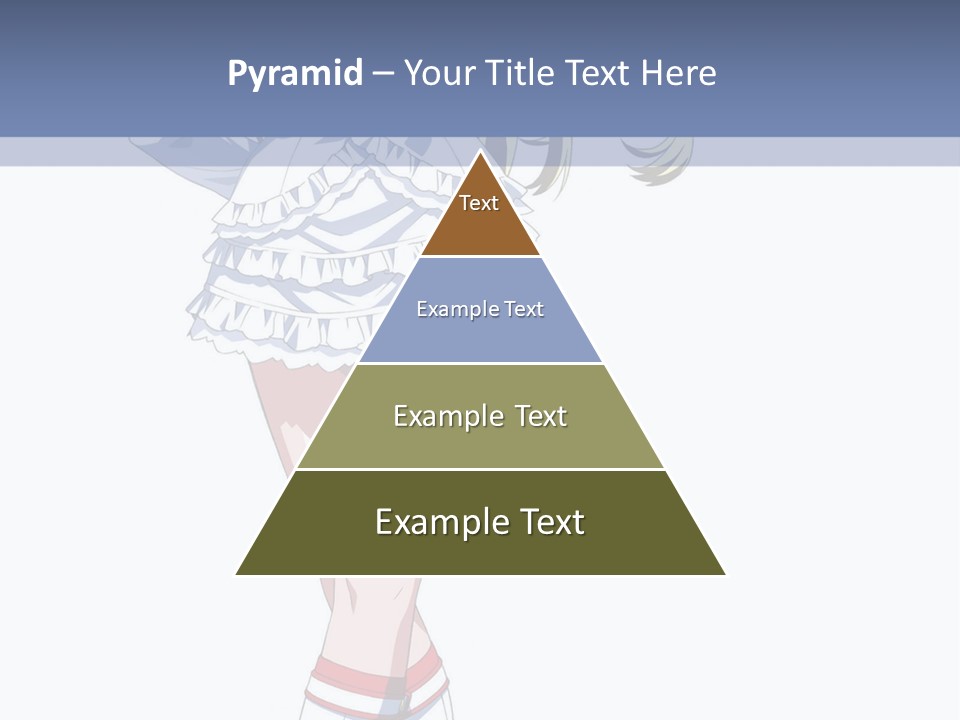 A Girl In A Short Skirt And Boots Is Standing Next To A Wall PowerPoint Template