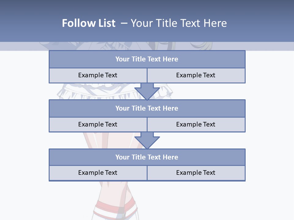 A Girl In A Short Skirt And Boots Is Standing Next To A Wall PowerPoint Template