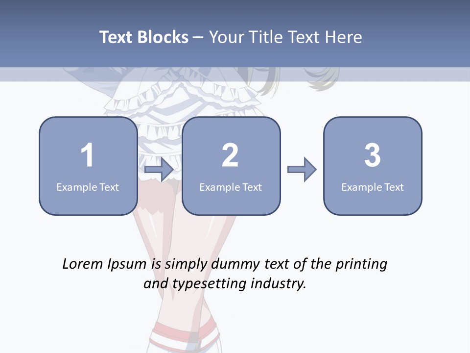 A Girl In A Short Skirt And Boots Is Standing Next To A Wall PowerPoint Template