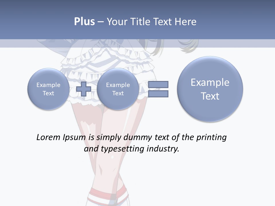 A Girl In A Short Skirt And Boots Is Standing Next To A Wall PowerPoint Template