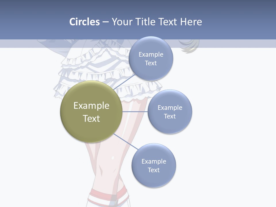 A Girl In A Short Skirt And Boots Is Standing Next To A Wall PowerPoint Template