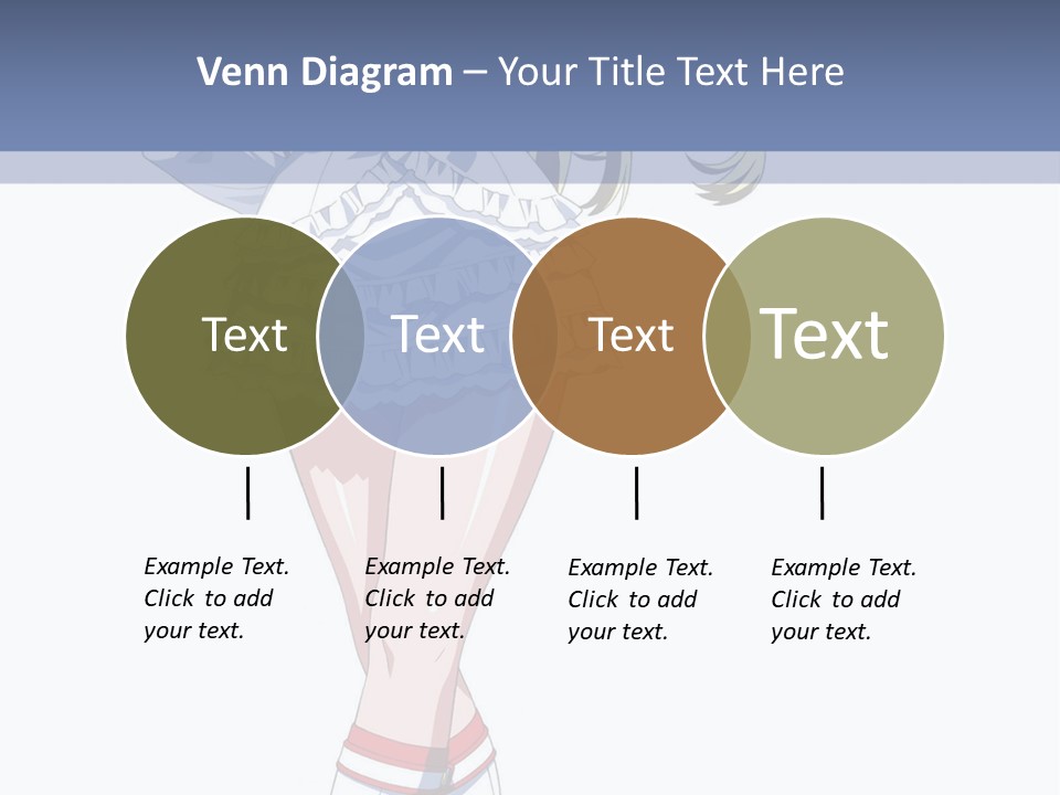 A Girl In A Short Skirt And Boots Is Standing Next To A Wall PowerPoint Template