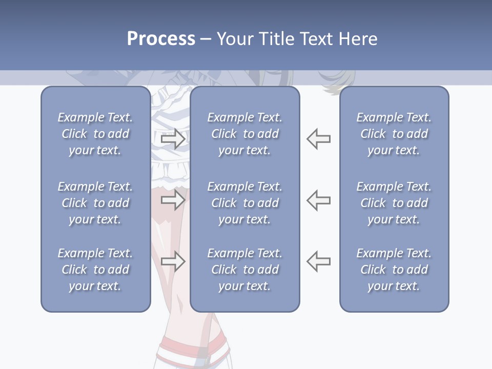 A Girl In A Short Skirt And Boots Is Standing Next To A Wall PowerPoint Template