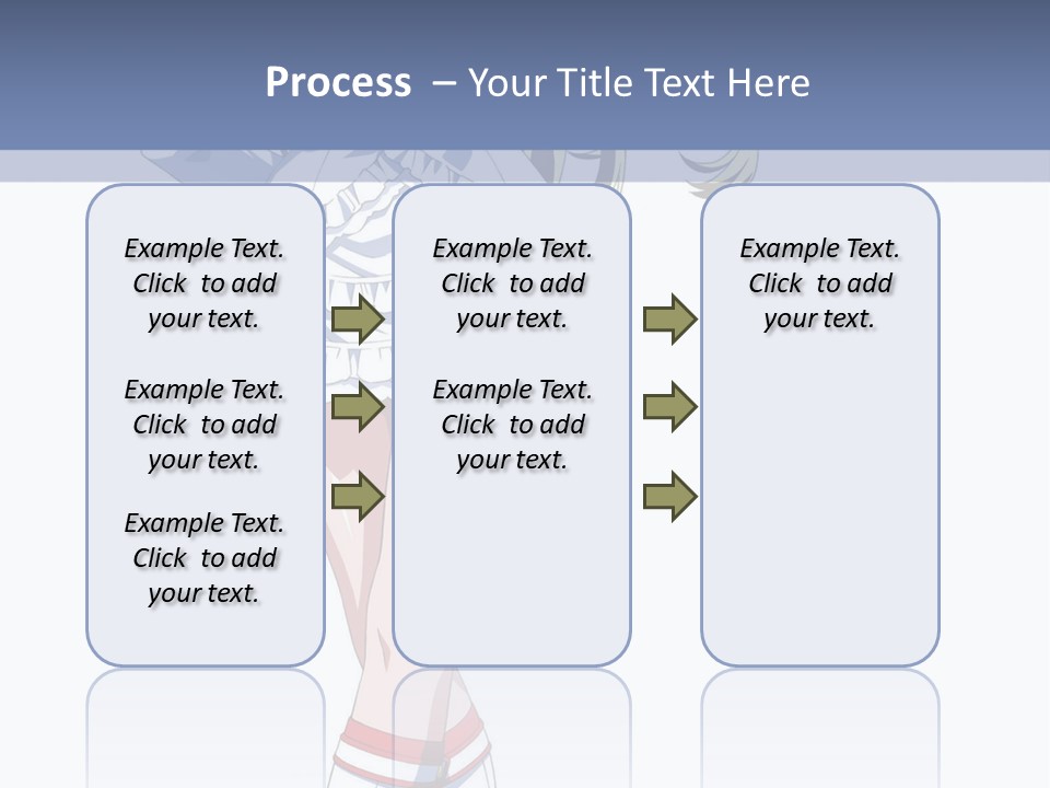 A Girl In A Short Skirt And Boots Is Standing Next To A Wall PowerPoint Template