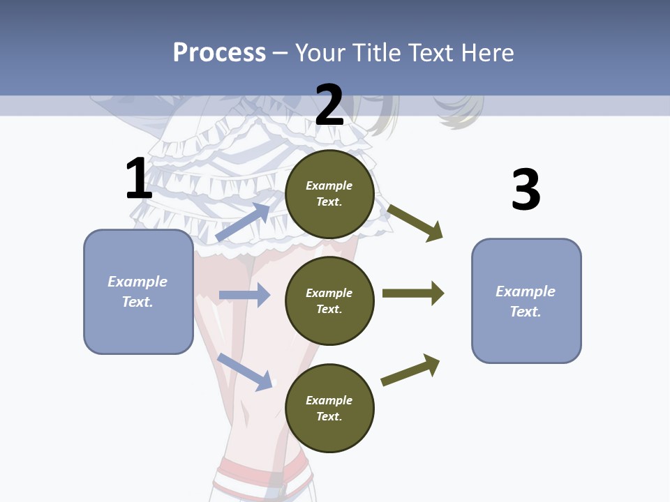 A Girl In A Short Skirt And Boots Is Standing Next To A Wall PowerPoint Template