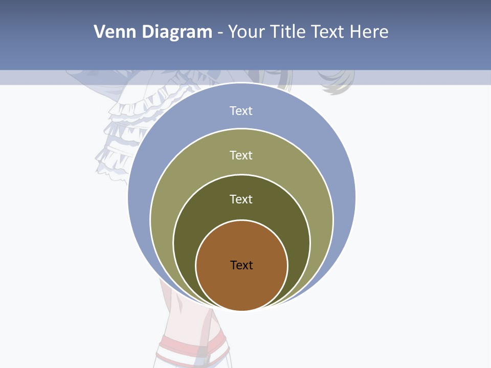 A Girl In A Short Skirt And Boots Is Standing Next To A Wall PowerPoint Template