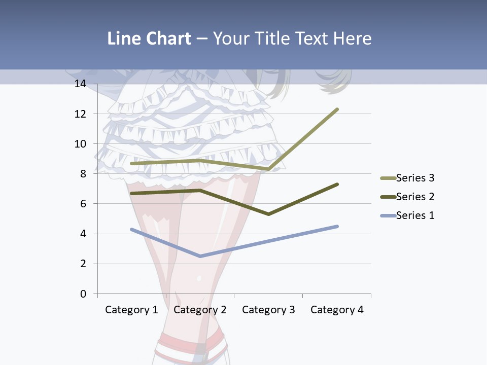 A Girl In A Short Skirt And Boots Is Standing Next To A Wall PowerPoint Template