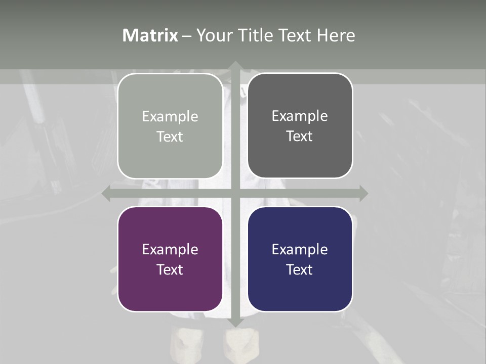 A Girl In A White Coat Is Standing On The Street PowerPoint Template