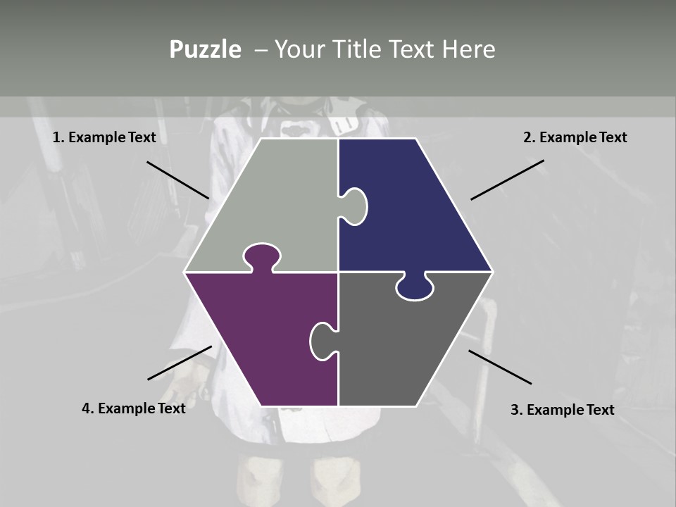 A Girl In A White Coat Is Standing On The Street PowerPoint Template