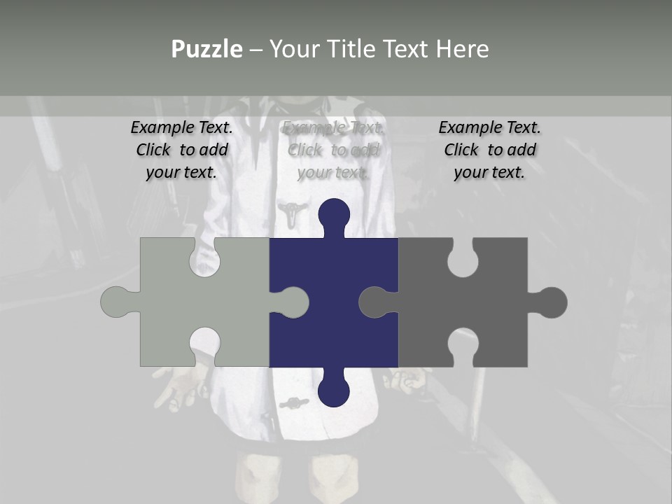 A Girl In A White Coat Is Standing On The Street PowerPoint Template