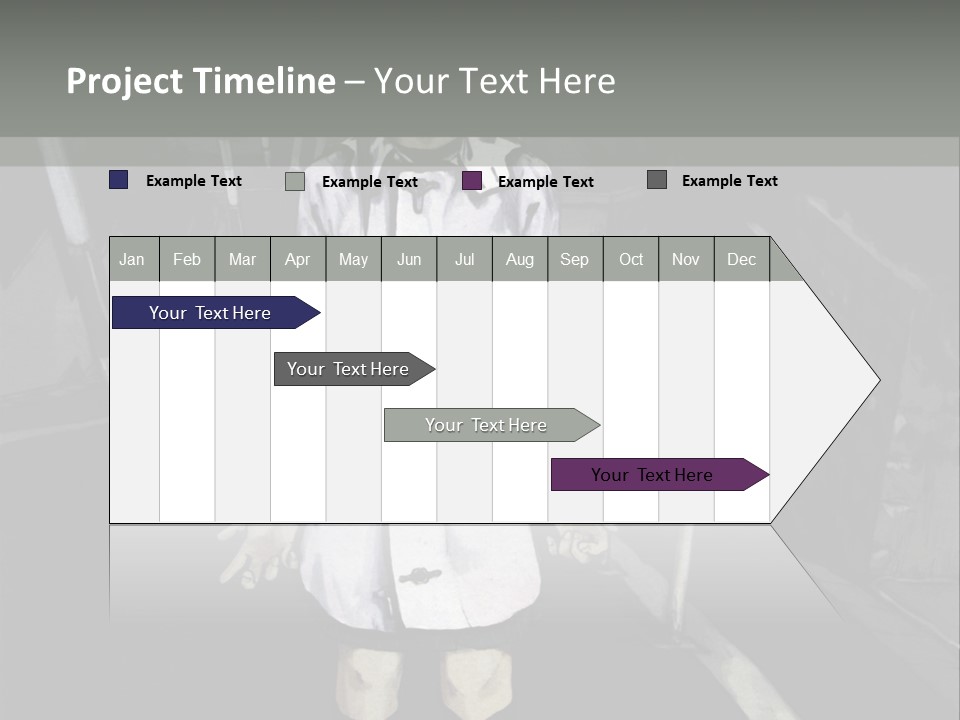 A Girl In A White Coat Is Standing On The Street PowerPoint Template