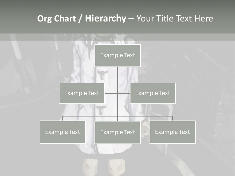 A Girl In A White Coat Is Standing On The Street PowerPoint Template