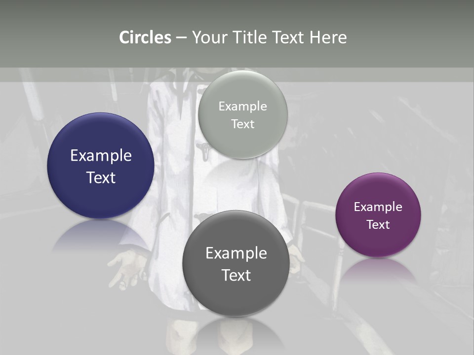 A Girl In A White Coat Is Standing On The Street PowerPoint Template