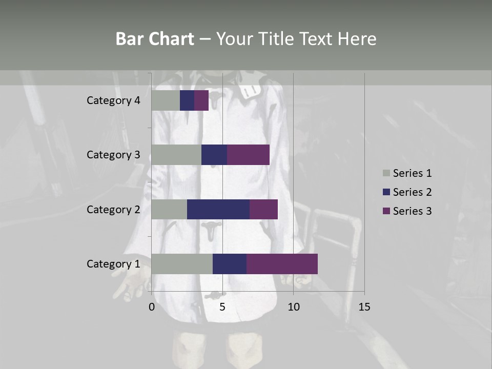A Girl In A White Coat Is Standing On The Street PowerPoint Template