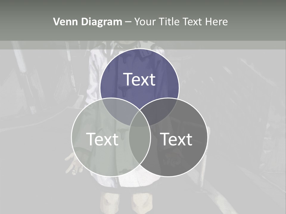 A Girl In A White Coat Is Standing On The Street PowerPoint Template