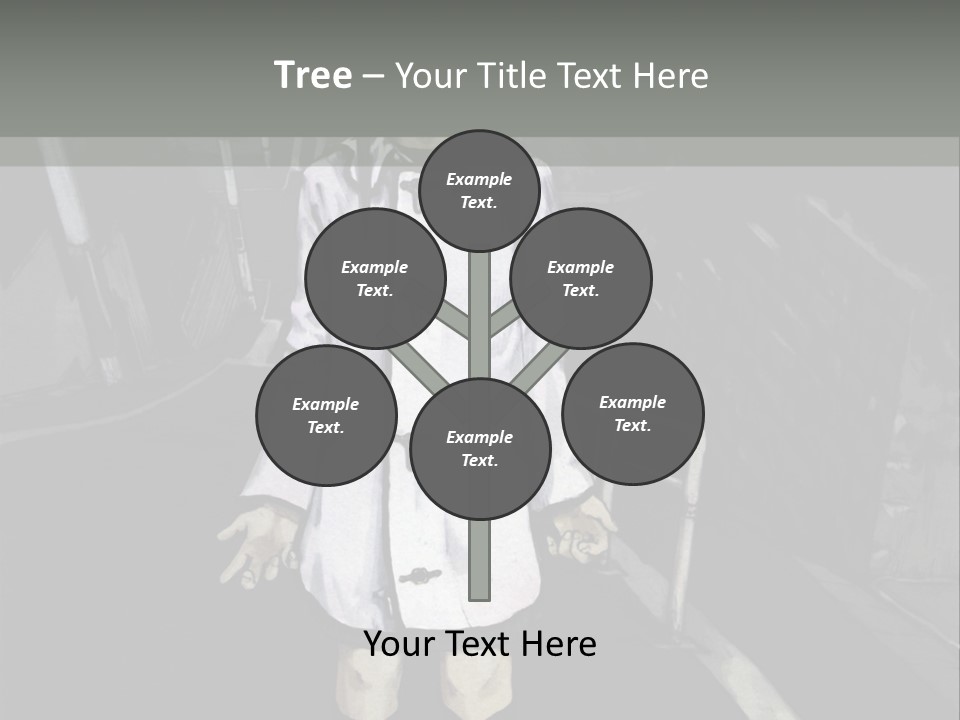 A Girl In A White Coat Is Standing On The Street PowerPoint Template