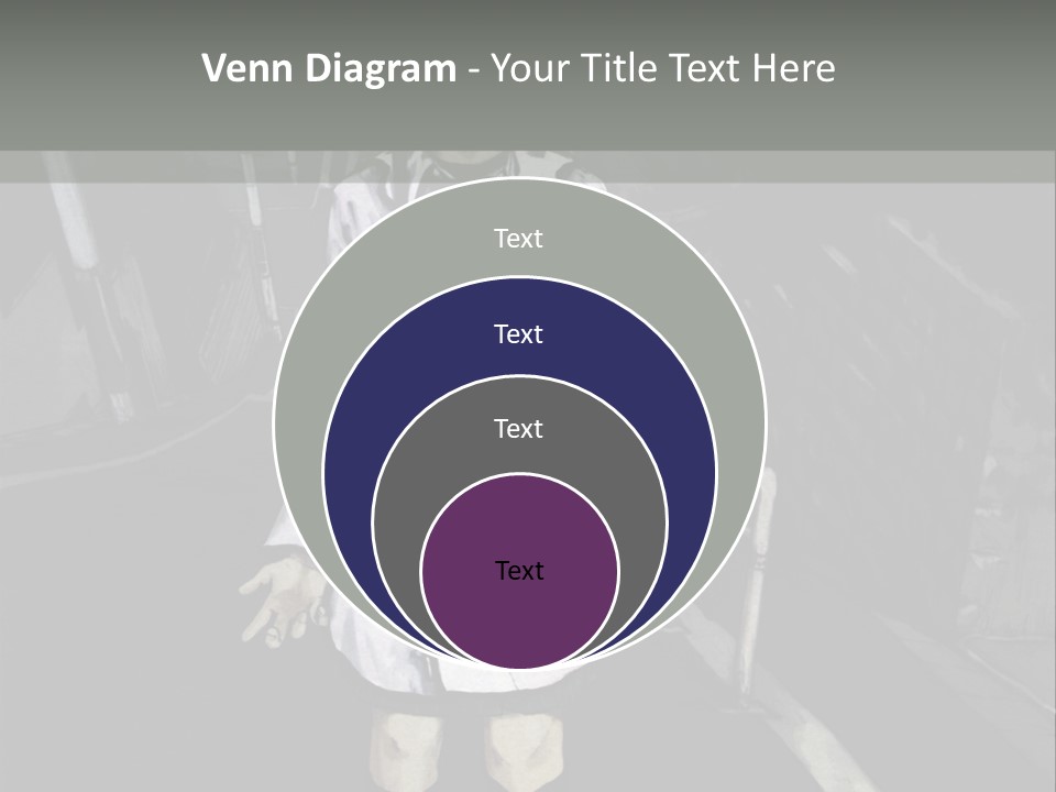 A Girl In A White Coat Is Standing On The Street PowerPoint Template